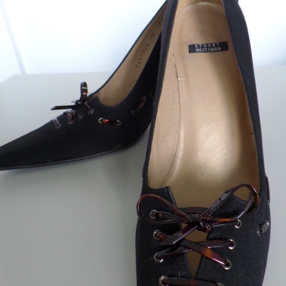 Stuart Weitzman Black Business Casual Heel - Picture 2 of 6